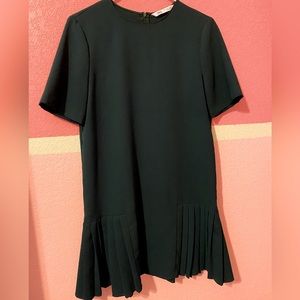 Zara small dress shift- forest green never worn
